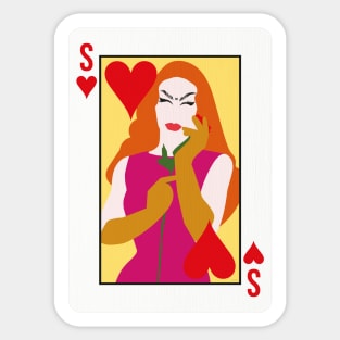 SASHA VELOUR CARD Sticker